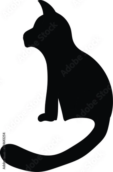 Fototapeta Art & Illustration cat siluete good for element design etc