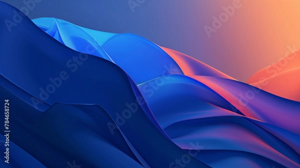 Fototapeta Prussian gradient for a striking corporate presentation