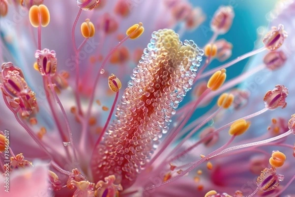 Obraz Detailed structure of flower pollen