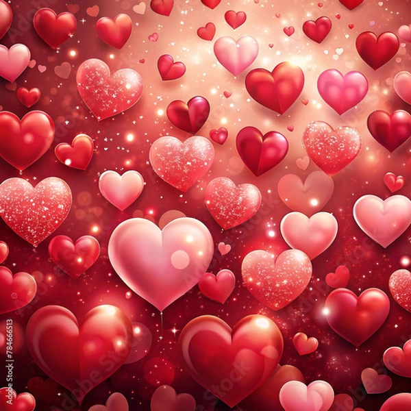 Obraz Happy valentine's day  background empty space for text