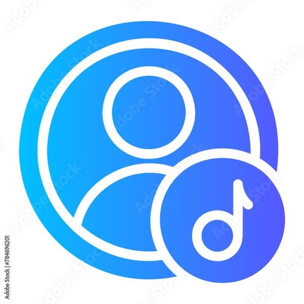 Fototapeta user gradient icon