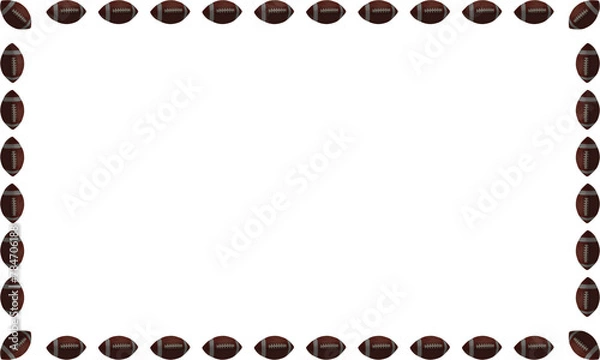 Fototapeta American Football Border Frame