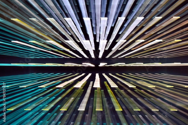 Obraz Abstract background with colorful rays.