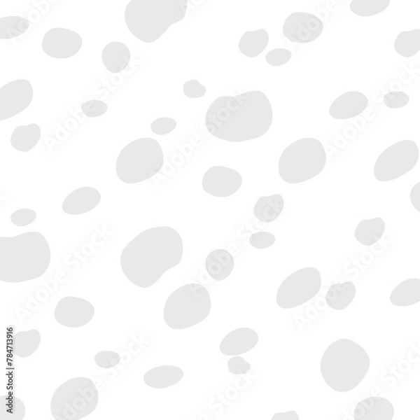 Obraz Grey random dots on white background. Polka dot pattern background. Vintage texture.