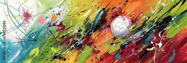 Obraz abstract soccer background