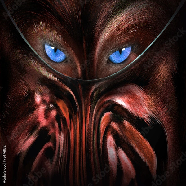 Fototapeta wolf abstract