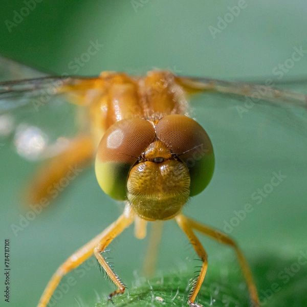 Obraz dragonfly on a leaf