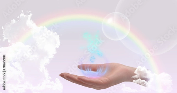 Obraz Healing hands website header