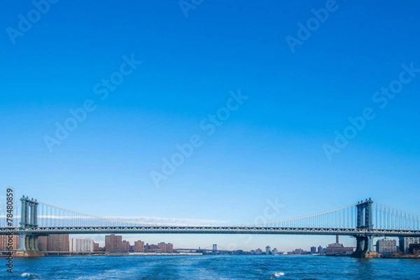 Obraz Manhattan bridge on summer day