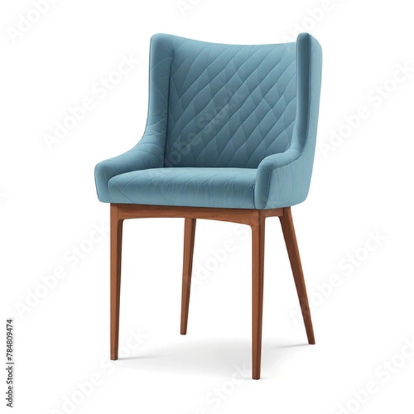Fototapeta Modern Cushion and Armchair isolated on transparent background PNG Image. Generative AI.