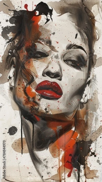 Fototapeta The power of watercolor painting, fluidity, vibrancy, and expressive potential of this timeless art form, unlocking creativity and evoking emotion on paper.