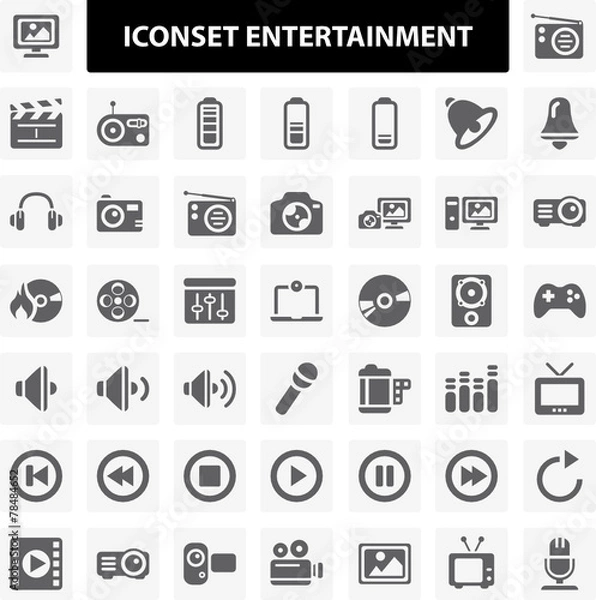Fototapeta Iconset Entertainment