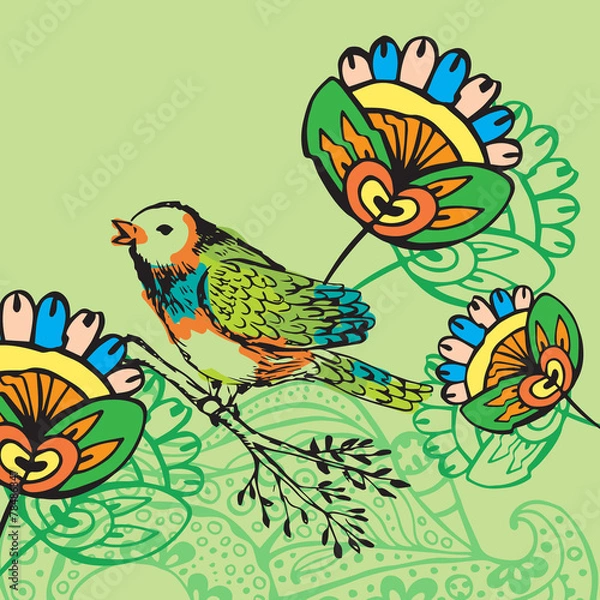 Fototapeta Bird background