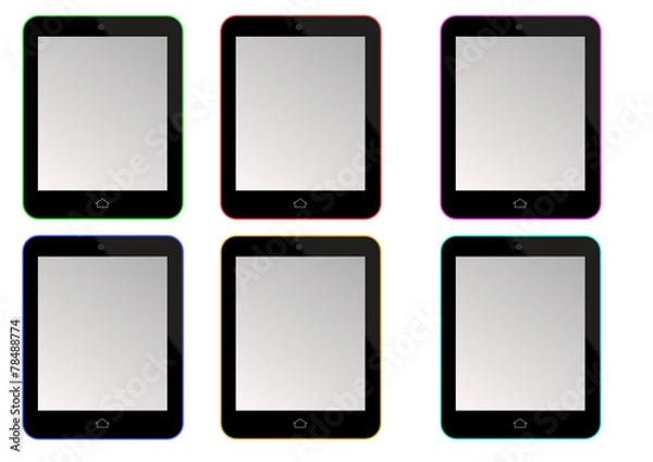 Fototapeta Coloured tablets