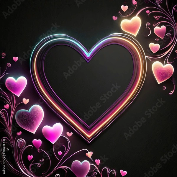 Obraz valentine heart background