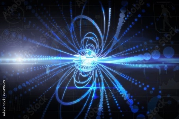 Fototapeta Composite image of fitness interface