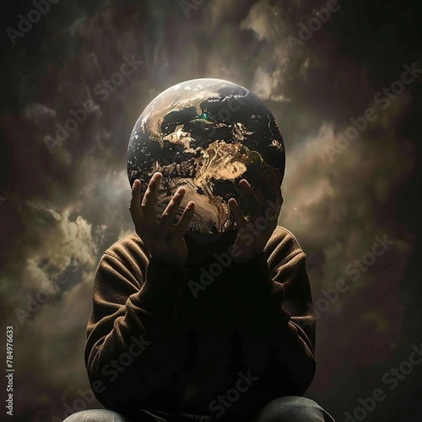 Obraz person in the dark