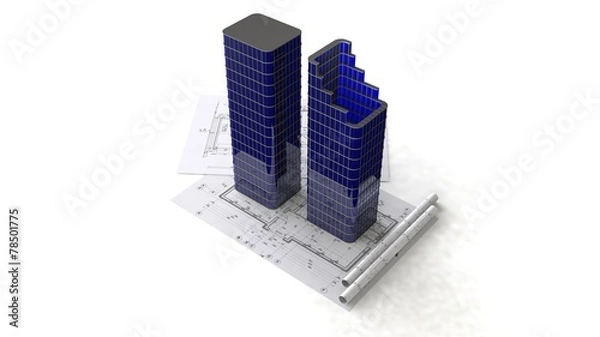 Fototapeta Construction project overview