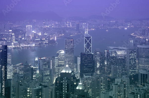 Fototapeta Hong Kong at night