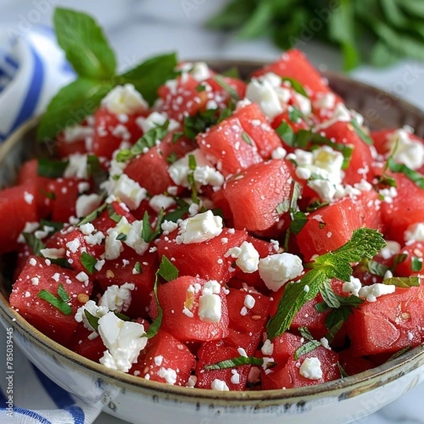 Obraz salad with feta cheese