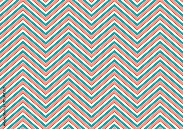 Fototapeta illustration vector seamless geometric pattern in retro style