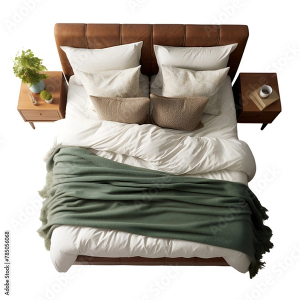 Obraz Top View Style Parallel Crete King-size Bed