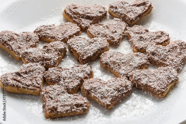 Fototapeta cookies in the shape of heart