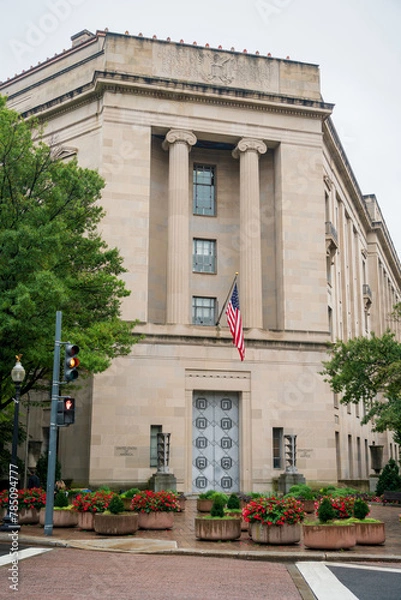 Obraz United States Department of Justice (DOJ) in Washington D.C.