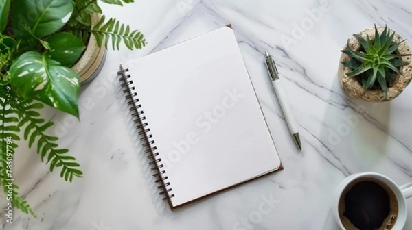 Fototapeta blank page notebook