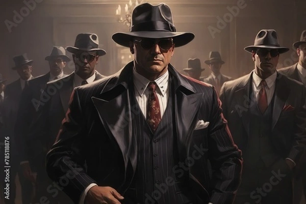 Obraz Man in a suit, Gangster