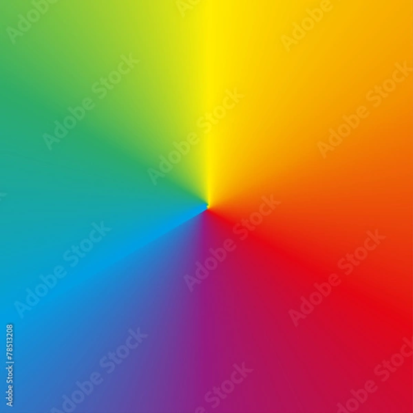 Fototapeta Circular rainbow (spectrum) gradient background