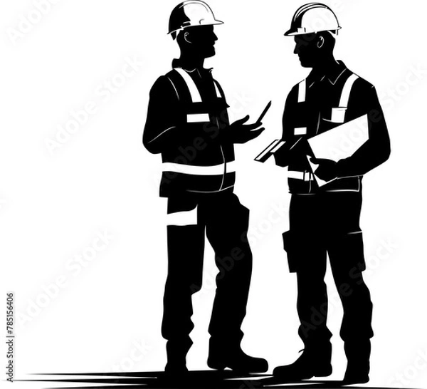 Obraz Design Dexterity Paper Holding Engineers Emblem Engineering Endeavor Engineer Vector Symbol