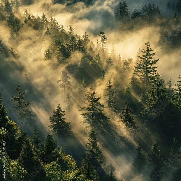 Obraz sunrise in the mountains