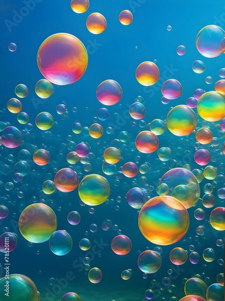 Fototapeta Bubbles. Generate AI.