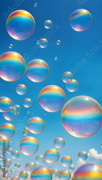 Fototapeta Bubbles. Generate AI.