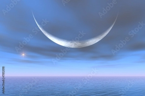 Obraz Eclipse de planète dans un monde futuriste