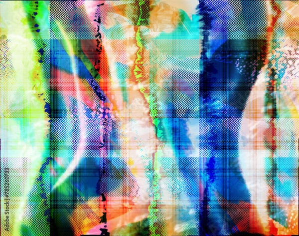 Obraz effect design pattern for digital textile print cover bed sheet graphic and all type print