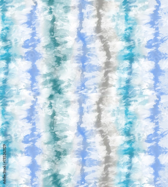 Fototapeta Floral pattern of intertwined intricate abstract elements, green and yellow. Abstract leaf design, illustration background crafted for textile or print. Seamless pattern