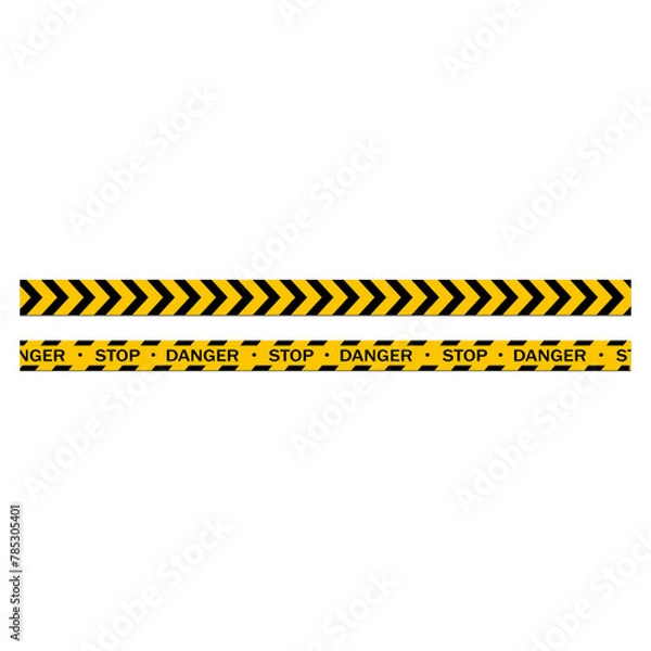 Fototapeta Set of traffic light, boom barrier gate, road barrier fence, speed bump ,road cone. Striped yellow and black barriers for blocking road. Speed bump element or obstacle on the road. Realistic 3d Vector