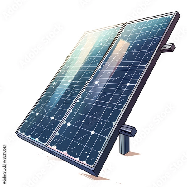 Obraz solar panels on white background, solar panels