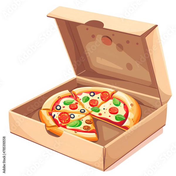 Obraz pizza in box