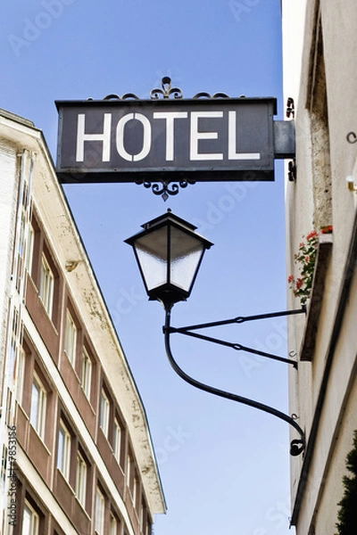 Obraz Hotel sign