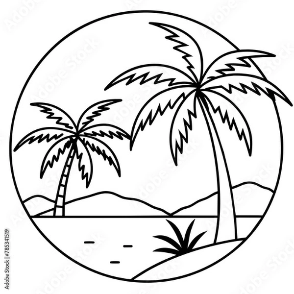 Fototapeta          Summer vibes vector illustration.
