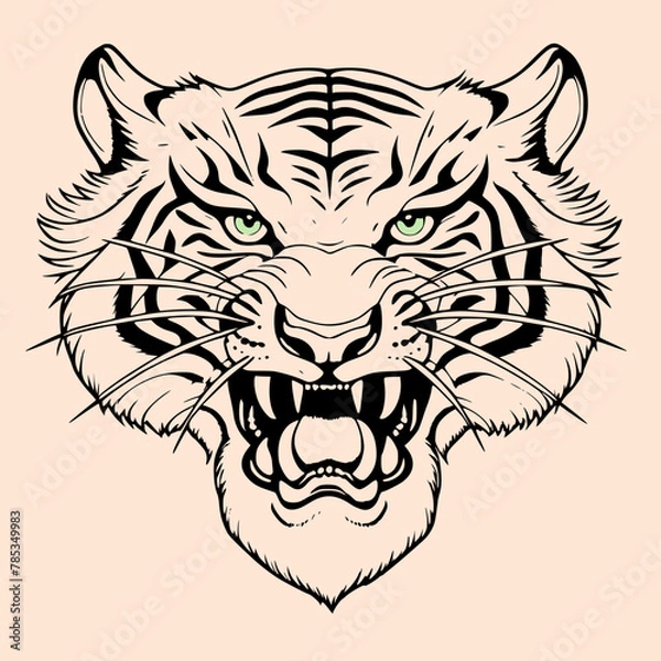Obraz tiger tattoo