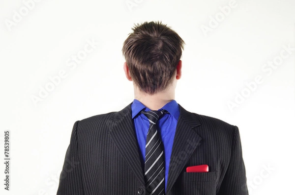 Obraz businessman in suit neck
