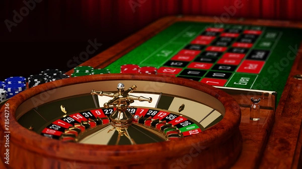 Fototapeta Casino Roulette Table