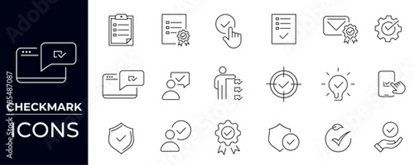Obraz Check Mark Icons