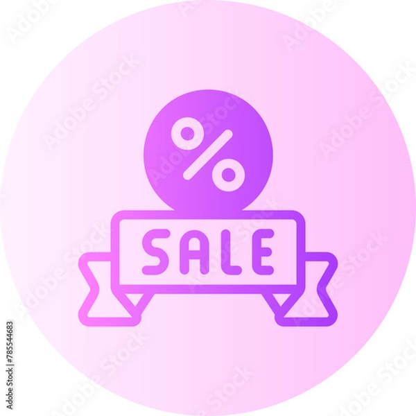 Obraz sale gradient icon