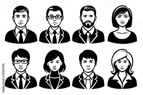 Fototapeta people icon collection  Vector Illustration