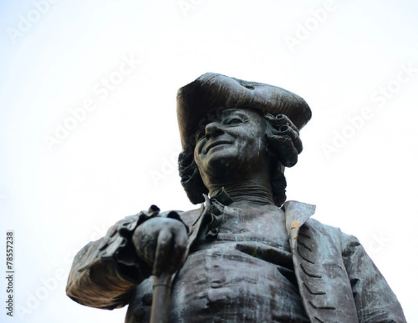 Obraz Statue of the great Italian playwright and librettist Carlo Gold